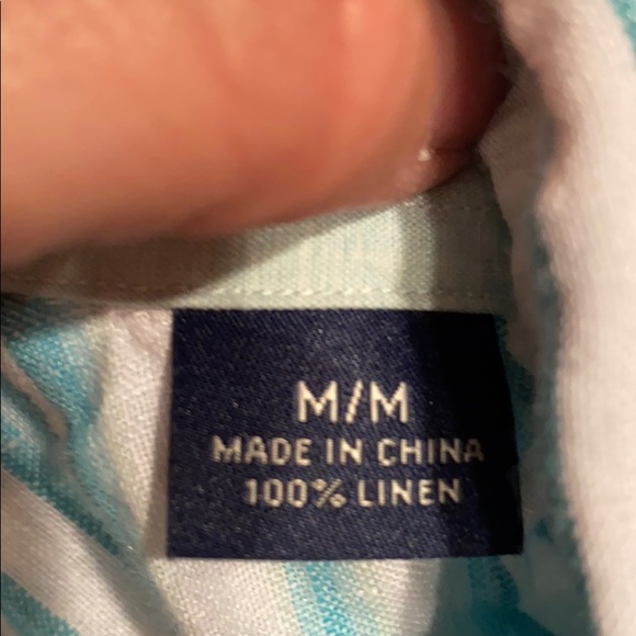 Men’s Tommy Bahama shirt size medium 100% linen - Picture 4 of 5